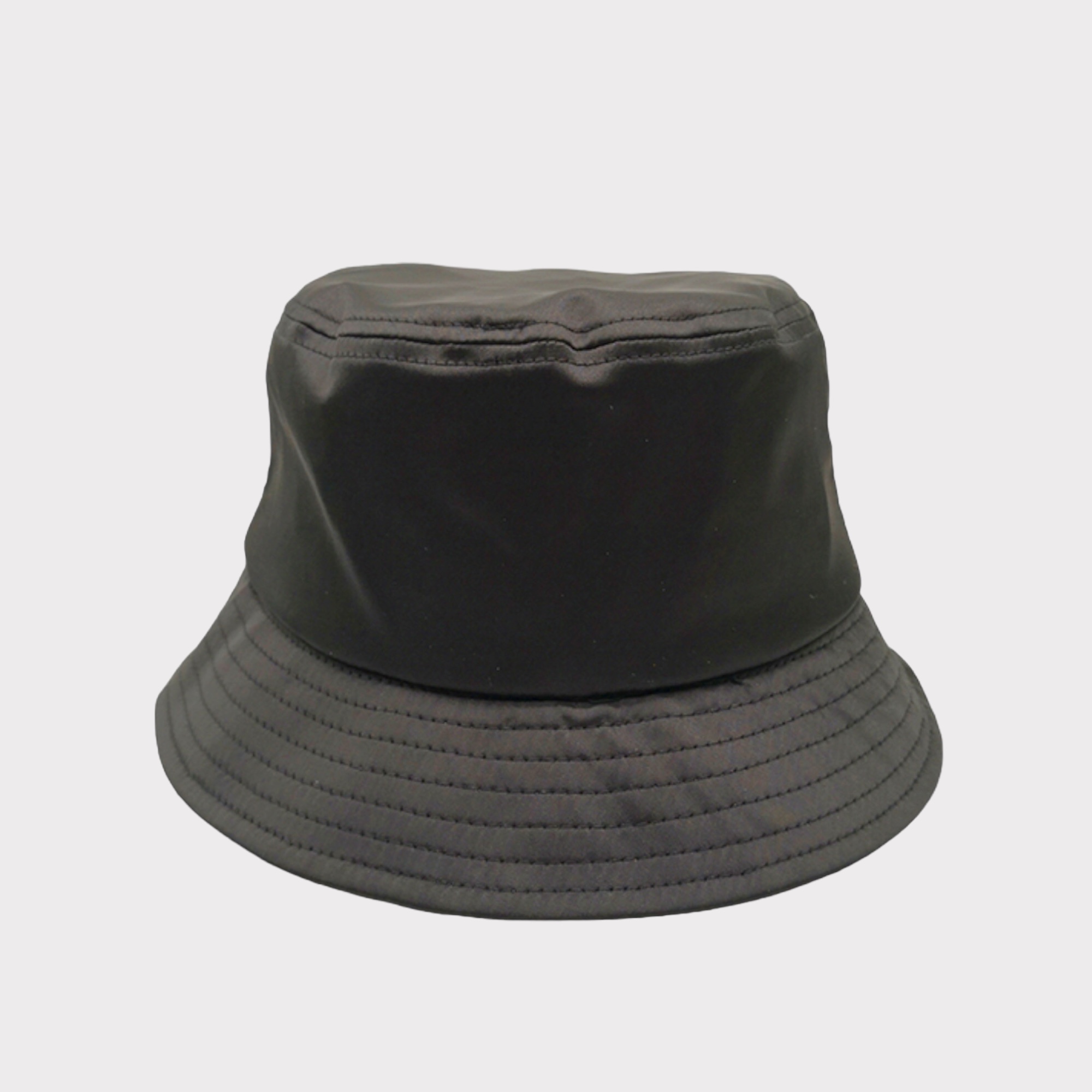 Satin Lined Bucket Hat - Black · Natural Eclipse